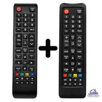 Control remoto smart tv + funda protector- negro