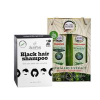 Shampoos Romero Crecepelo Acondicionador y cubre Canas Negro JamPaq