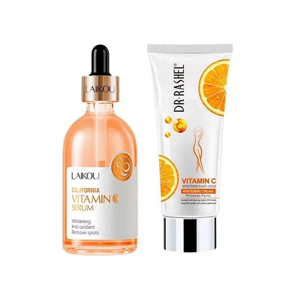 Serum California + Crema blanqueadora partes privadas con Vitamina C
