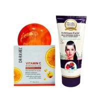 Jabón Iluminador y Aclarador Vitamina C + Exfoliante Facial de Bayas Silvestres