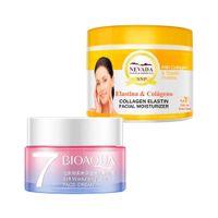 Crema Facial Aclaradora + Crema con elastina y colágeno