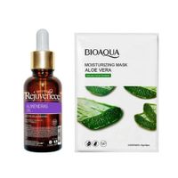 Aceite Facial Vitamina E + Mascarilla Hidratante de Aloe Vera