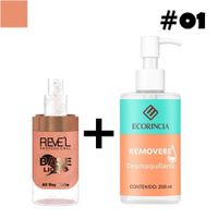 Pack Base Liquid All Matte 01 REVEL + Removedor 200 ml