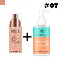 Pack Base Facial Matte Plus 07 REVEL + Removedor 200 ml