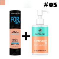 Pack Fundation Matte For Me 05 REVEL + Removedor 200 ml