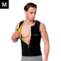 MAXSPORTS Faja Chaleco con Cierre Negro y Neón M