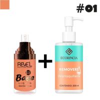 Pack Fundation Liquid 24 Hr 01  REVEL + Removedor 200 ml