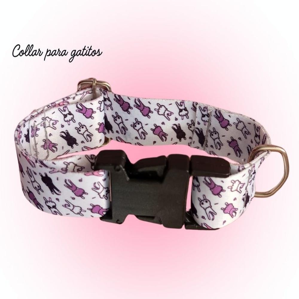 Collar regulable para gato - Color blanco