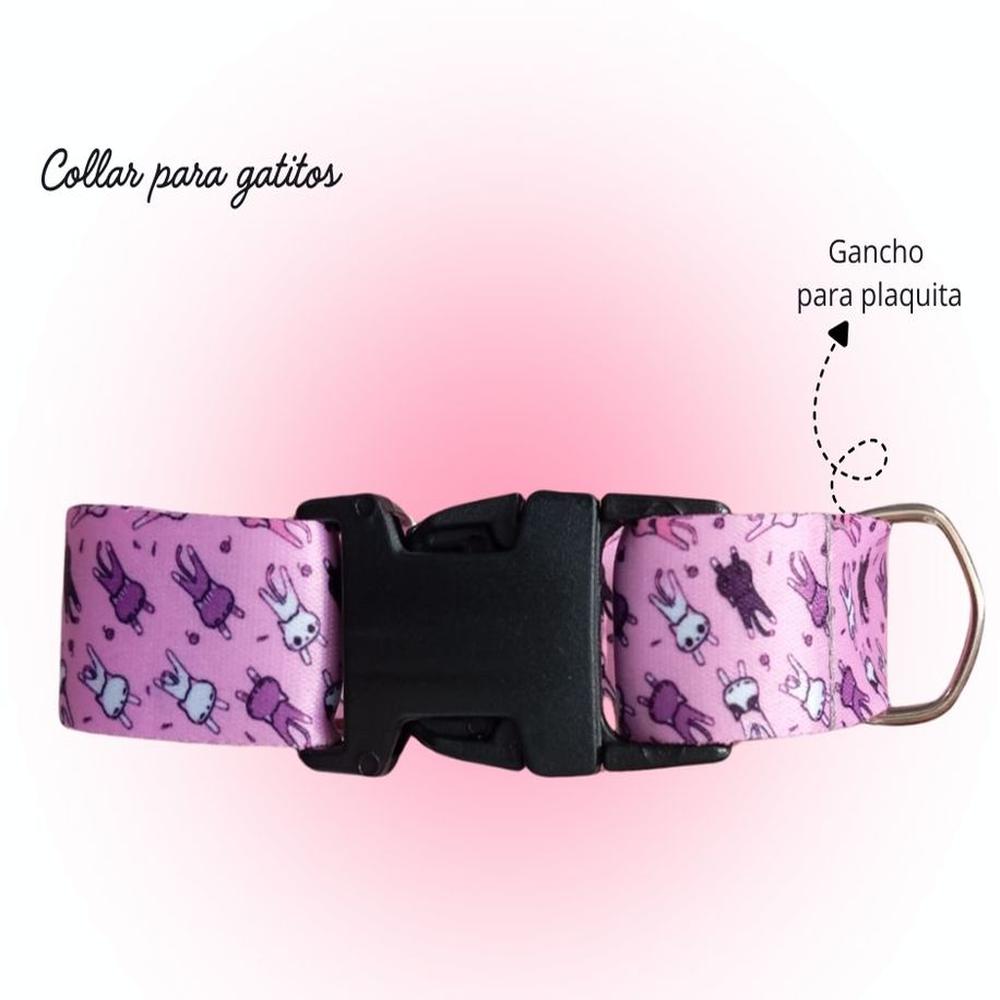 Collar regulable para gato - Color rosado