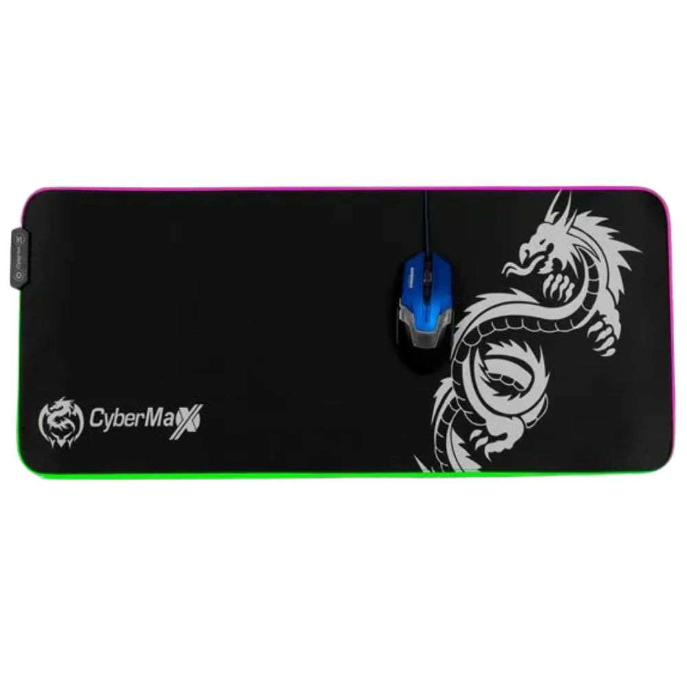 Mouse Pad Gamer Cybertel CBX FX108 RGB 800 x 300 Negro