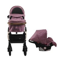 Coche travel system galaxy baby cam rosado