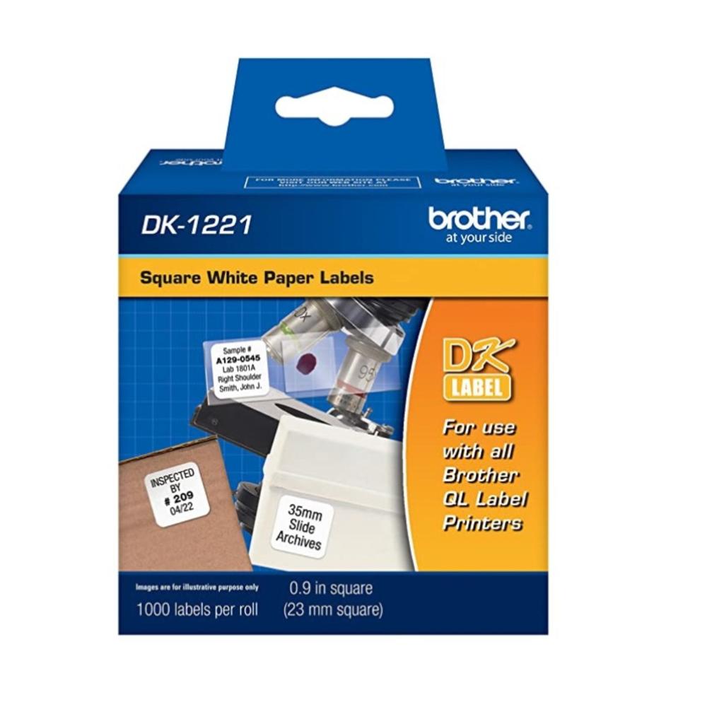 Etiqueta Autoadhesiva Brother DK1221 10x11 cm - Ideal para Impresión Rápida y Precisa