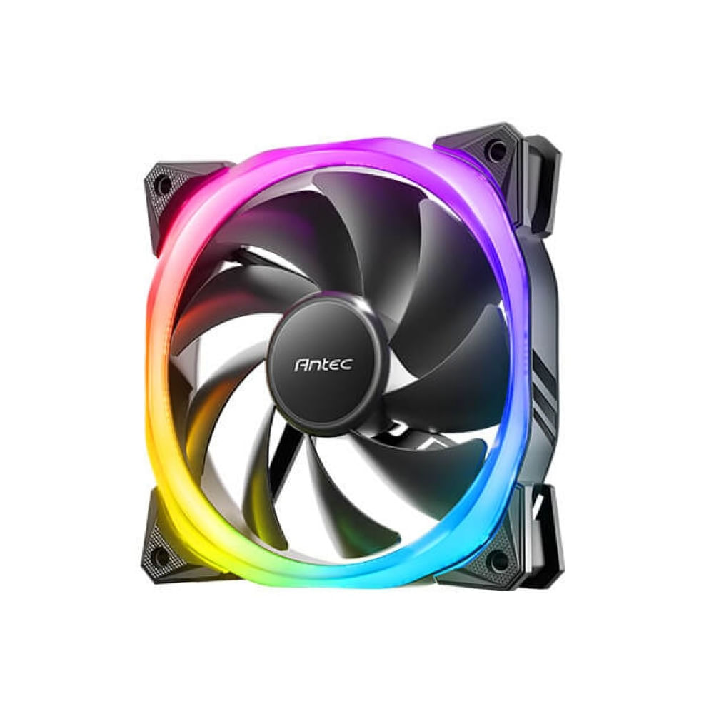Ventilador ANTEC FUSION 120 ARGB - Alta Velocidad, Iluminación RGB, 3 Conectores, Refrigeración Efi