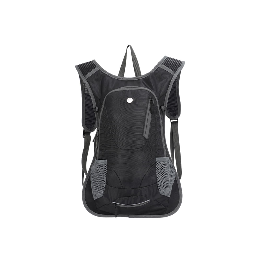 Mochila de Hidratación Teros TE-9034BK, Bolsa de Agua 2L, Ligera y Resistente, Color Negro