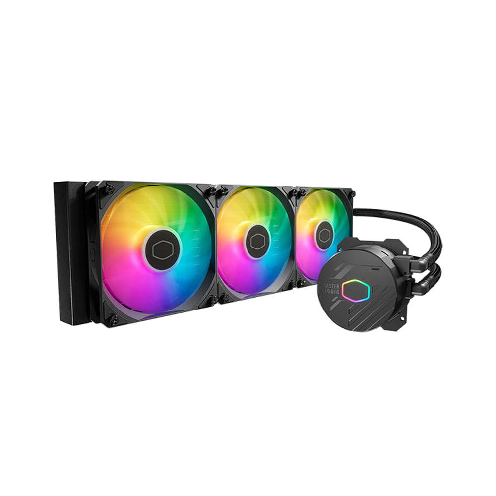 Cooler Master 360 Core II - Enfriamiento líquido para CPU 360mm, alto rendimiento y diseño blanco