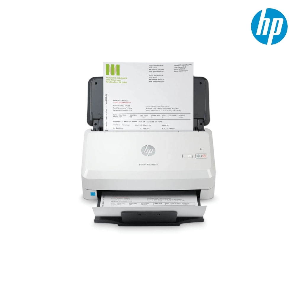 Escáner de Documentos HP ScanJet Pro 3000 s4 a Doble Cara, 600 x 600 ppp, Tamaño A3, Conectividad U