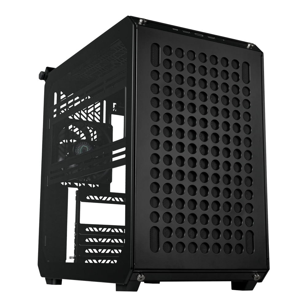 Case Mid Tower Cooler Master Qube 500 Black - Diseño Optimizado, Amplio Espacio y Eficiente Ventila