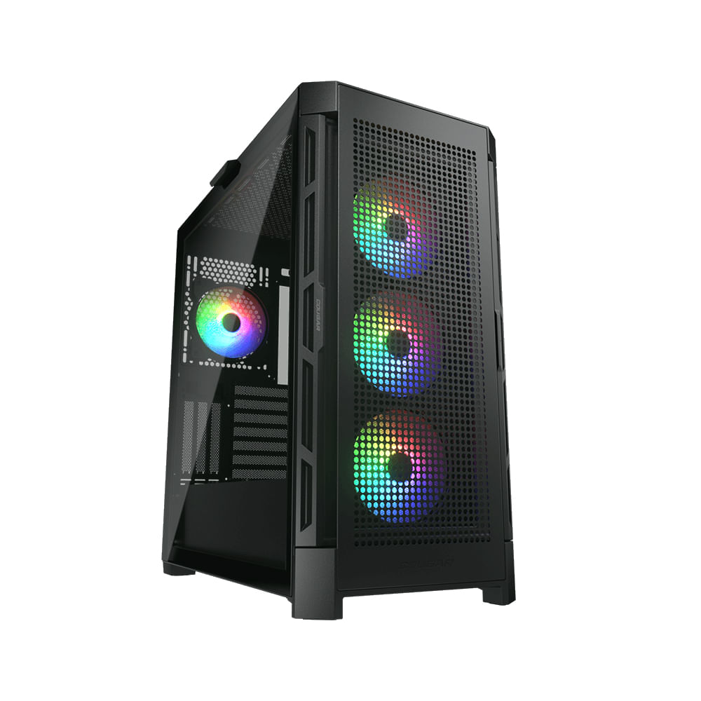 Case Mid Tower COUGAR AIRFACE - 650W, 4 Ventiladores ARGB, Diseño Moderno y Espacioso