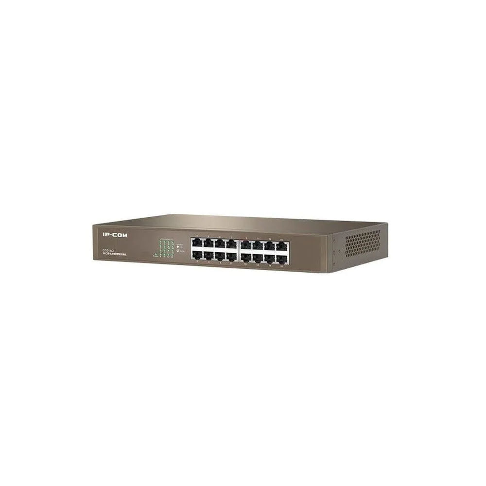 Switch IP-COM G1016D - Conmutador Ethernet 16 Puertos Gigabit 10/100/1000 Mbps para Alta Velocidad