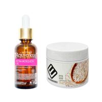 Aceite Facial Rosa Mosqueta + Gel Blanqueador Extracto d Arroz