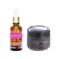 Aceite Facial Rosa Mosqueta + Mascarilla De Barro Perla Negras