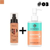 Pack Fundation Matte BB Liquid 03 REVEL + Removedor 200ml