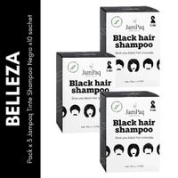 Pack x3 Jampaq Tinte Shampoo Negro x10 sachet
