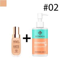 Pack Liquid Foundation Matte 02 REVEL + Removedor 200 ml