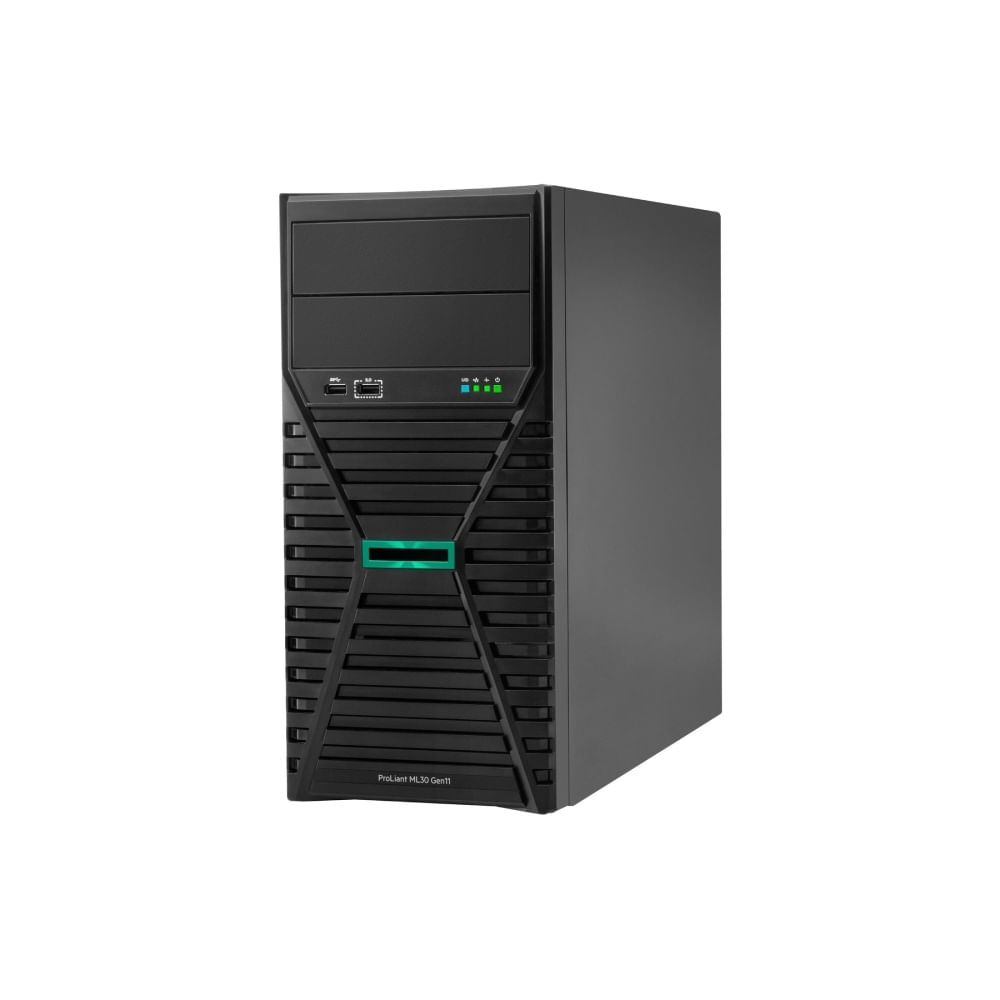 Servidor HPE ProLiant ML30 Gen11, E-2434 3.4GHz, 32GB RAM, 2TB HDD, ideal para pequeñas empresas.