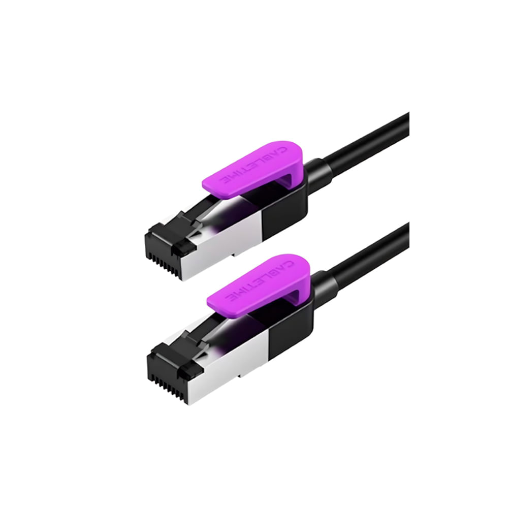 Cable Red Cat 8 CABLETIME de 2mts - Alta Velocidad, Conexión Estable para Internet Rápido