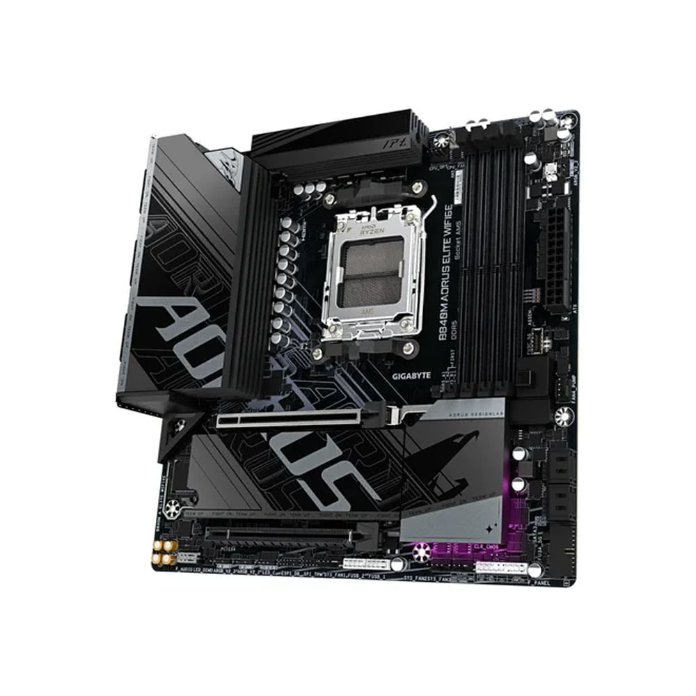 Placa Base Gigabyte AM5 B840M A Elite WiFi 6E - Rendimiento y Conectividad Avanzada para Gaming