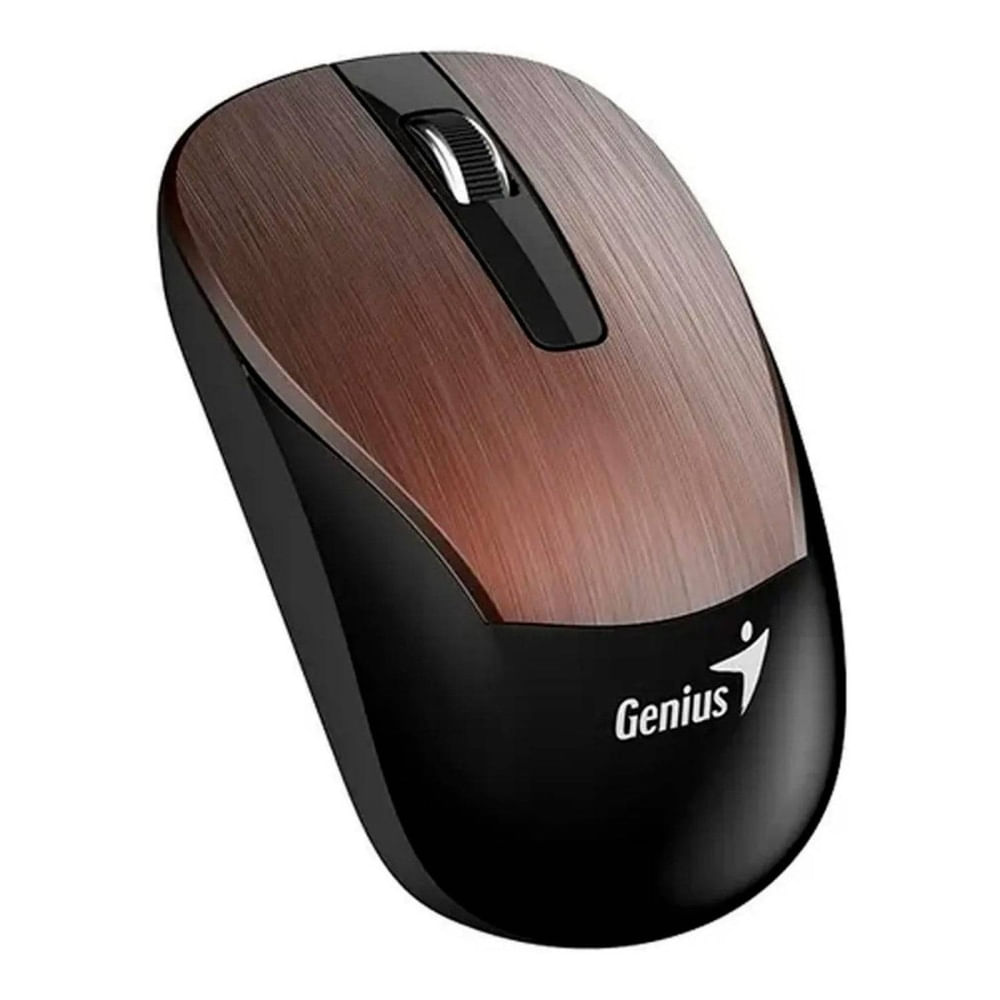 Mouse Genius Eco-8015 Wireless Recargable Chocolate - Conectividad Inalámbrica, Ergonómico y Eficie