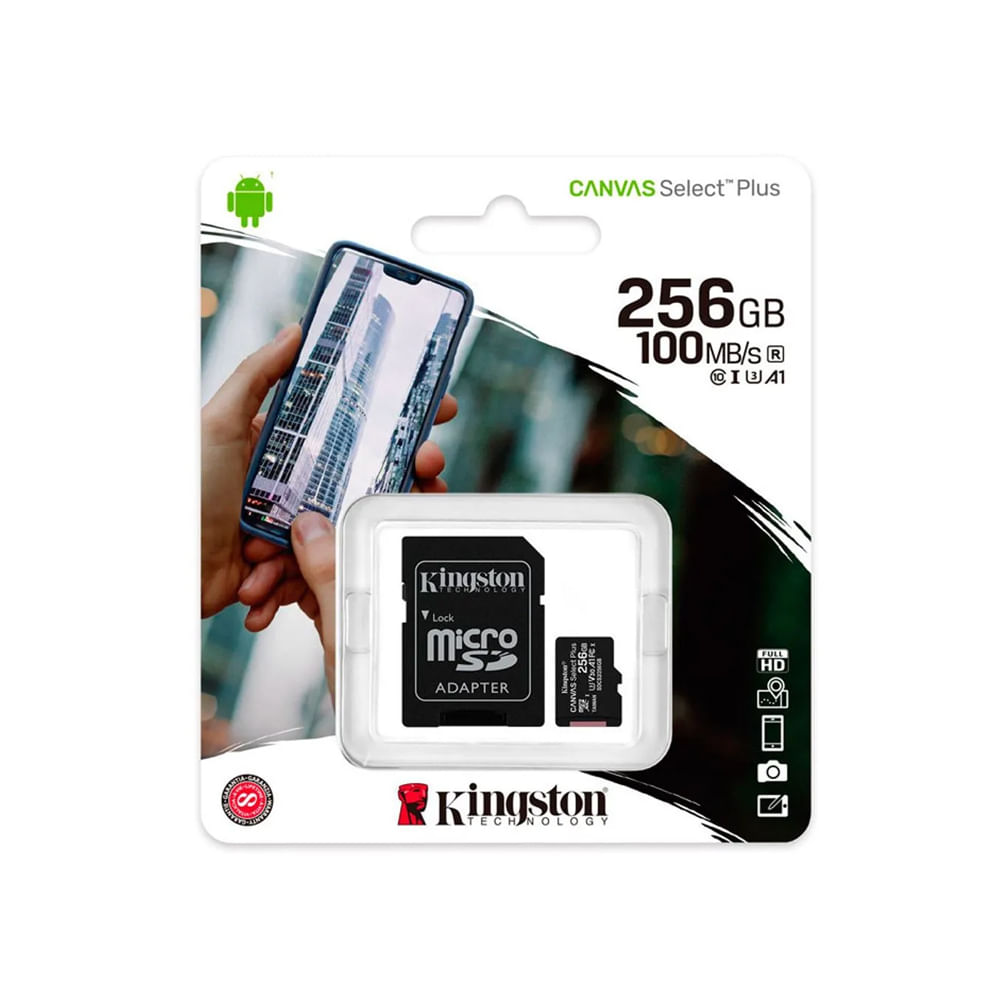 Memoria SDHC Kingston 256GB UHS-I C10 150MB/s - Almacenamiento Rápido y Confiable para Fotografía