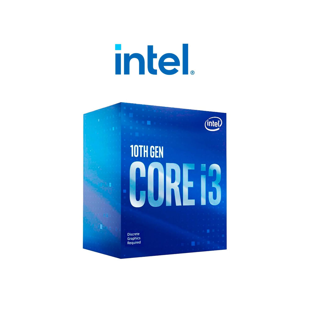 Procesador Intel Core i3-10100F de 10ª Gen, 4 Núcleos y 8 Hilos, 3.6GHz - Rendimiento Ágil LGA1200