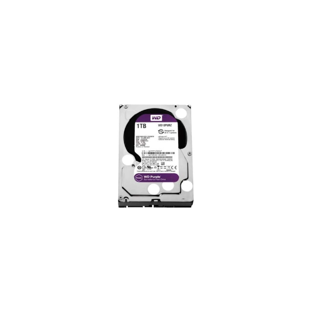 Disco Duro Externo WD Purple de 1TB SATA - Ideal para Vigilancia, Alta Capacidad y Rendimiento