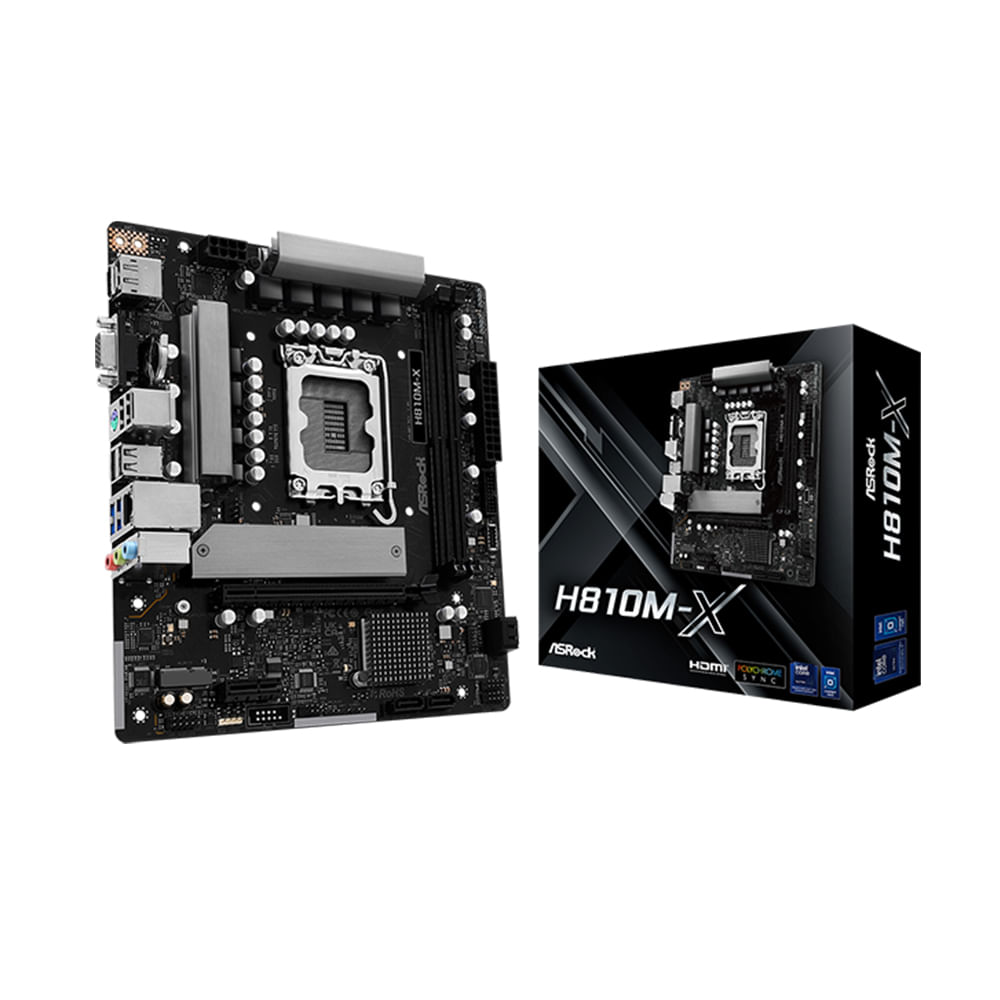 Placa Base ASRock H810M-X Micro ATX DDR5 - Rendimiento Superior y Conectividad Avanzada