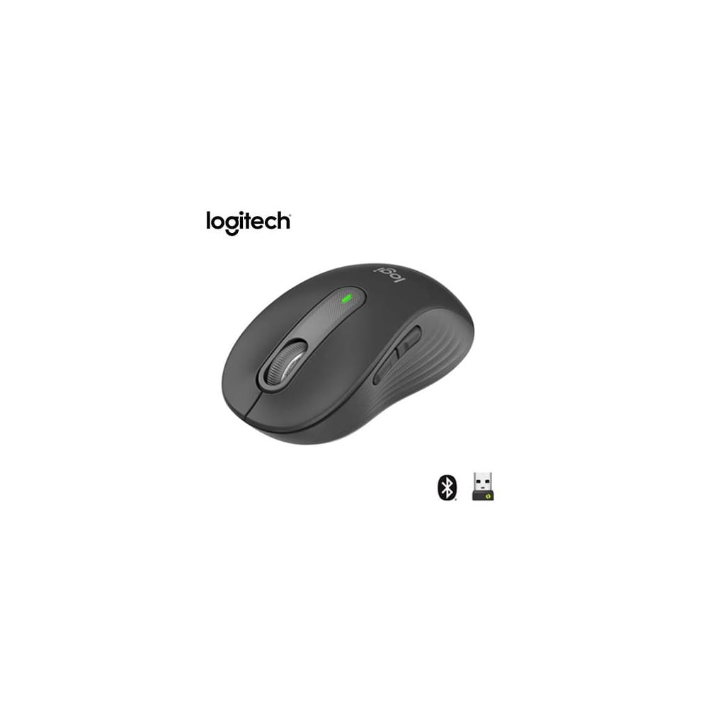 Mouse Logitech Signature M650 Silent Inalámbrico Bluetooth Negro - Precisión y Confort Silencioso