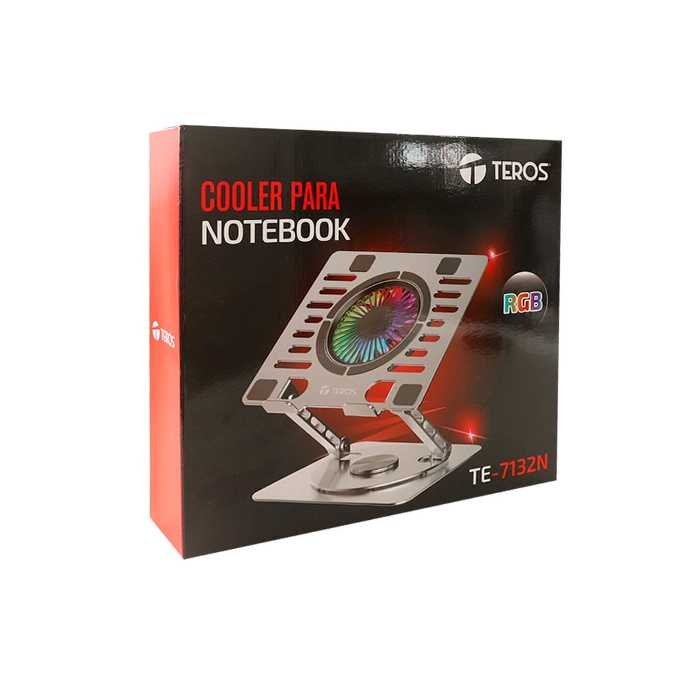 Cooler TEROS TE-7132N para notebooks de hasta 15.6"" con ventilador de 11 cm - Refrigeración eficien