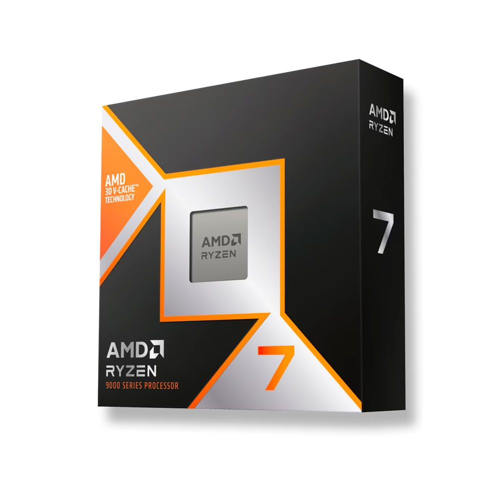 Procesador AMD Ryzen 7 9800X3D, 4.7GHz, 8 núcleos, 96MB L3, compatible AM5, alto rendimiento 120W