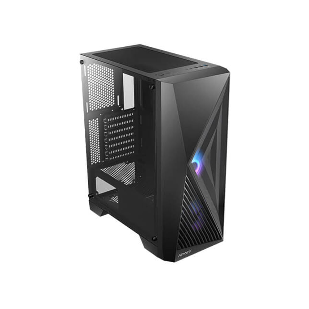 Caja Mid Tower Antec AX51 negra, diseño elegante y excelente ventilación para gamers y entusiastas