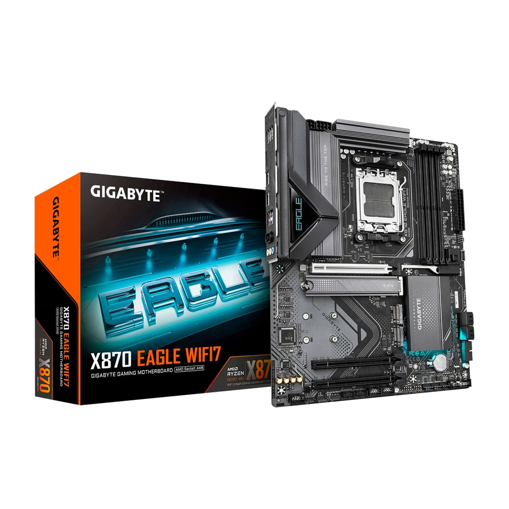Placa base Gigabyte X870 Eagle ATX con DDR5, WiFi 7 y múltiples puertos HDMI - Rendimiento superior