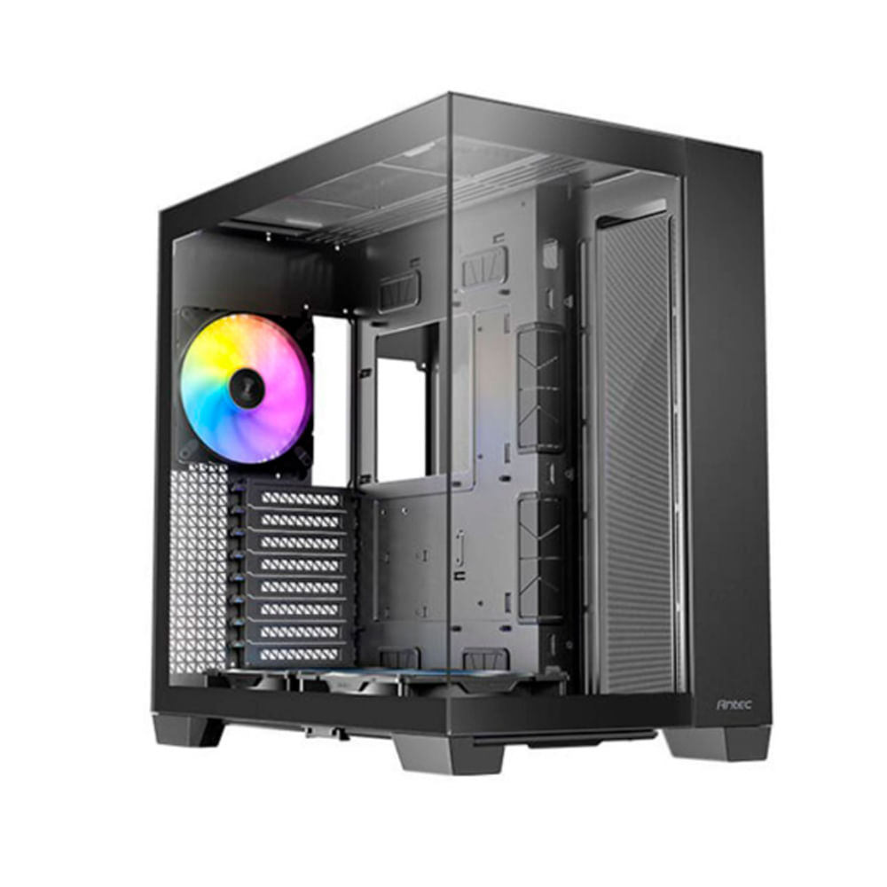 Antec C8 Case PC Con Iluminación RGB, Ventanas de Vidrio Templado, Diseño Elegante y Espacioso