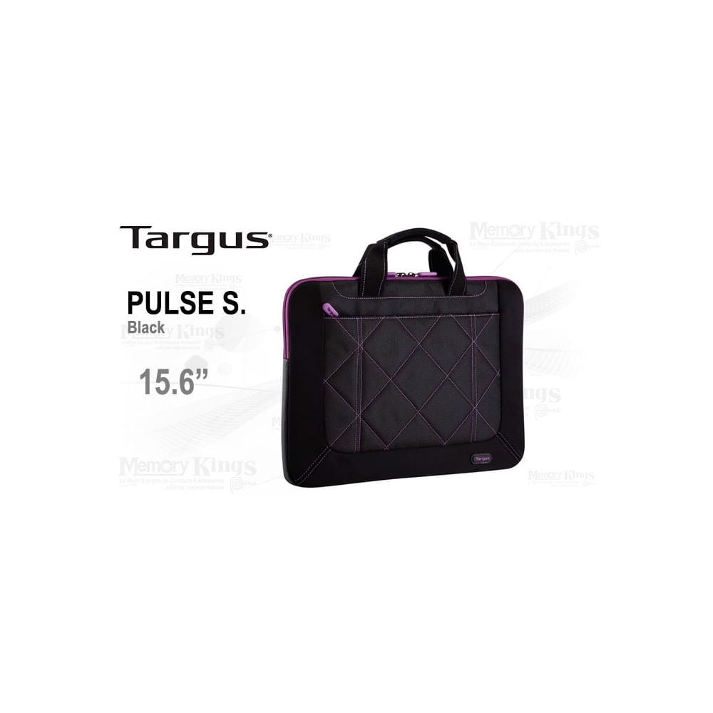 Maletín Targus Pulse Slipcase de 16"" en negro y morado - Protección y estilo para tu portátil