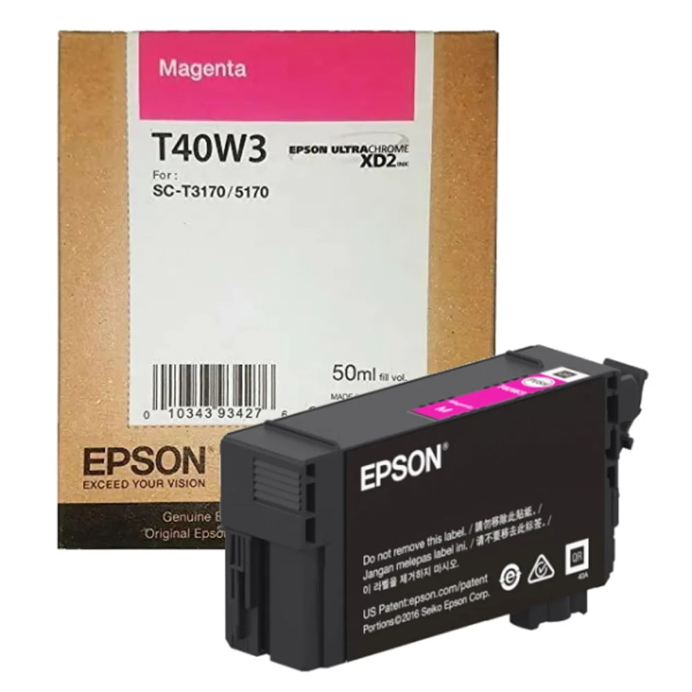 Tinta Epson T40W320 Magenta - Alta Calidad de Impresión, Ideal para Fotografía y Documentos