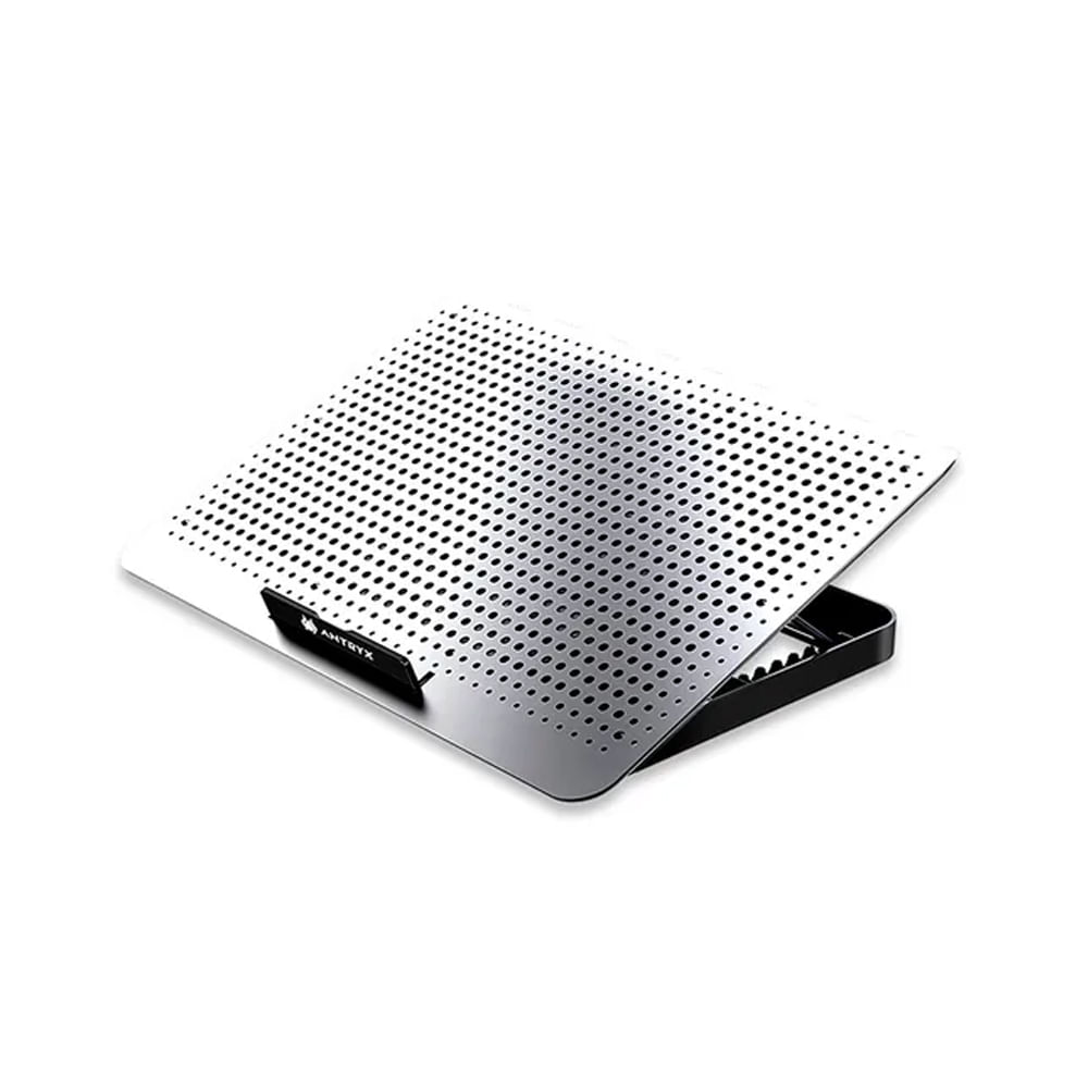 Cooler para laptop Antryx N280 en plata, eficiente y compatible con modelos de 15.6 pulgadas