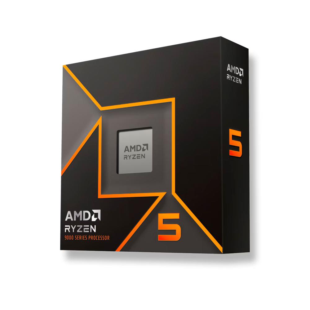 Procesador AMD Ryzen 5 9600X - 6 núcleos, 3.90-5.40 GHz, 32MB Cache, 4 Nm, 65W, alto rendimiento