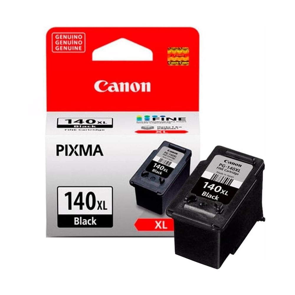 Tinta Canon PG-140XL Negra 11ml para Impresoras MG 2110/3110/4110 - Calidad de Impresión Superior
