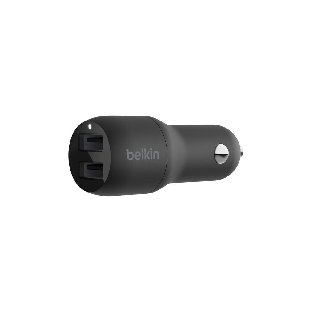 Cargador de coche Belkin 2 puertos USB, carga rápida y eficiente para tus dispositivos móviles