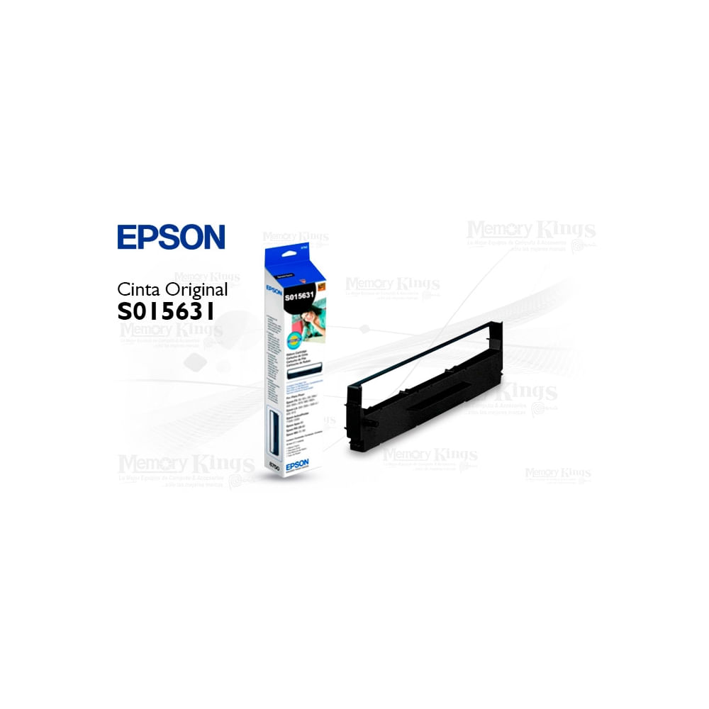 Cartucho de cinta Epson S015631 en negro para impresora LX-350 - Alta calidad y durabilidad