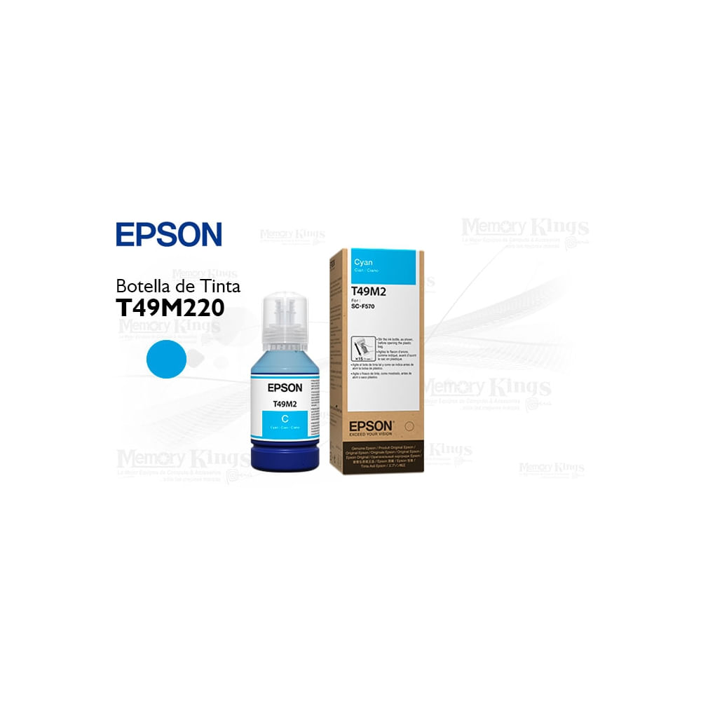 Tinta Epson T49M2 Cian 140ml - Alta calidad, gran rendimiento para impresiones vibrantes